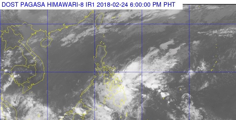 Low pressure area brings scattered rains over Mindanao, Eastern Visayas