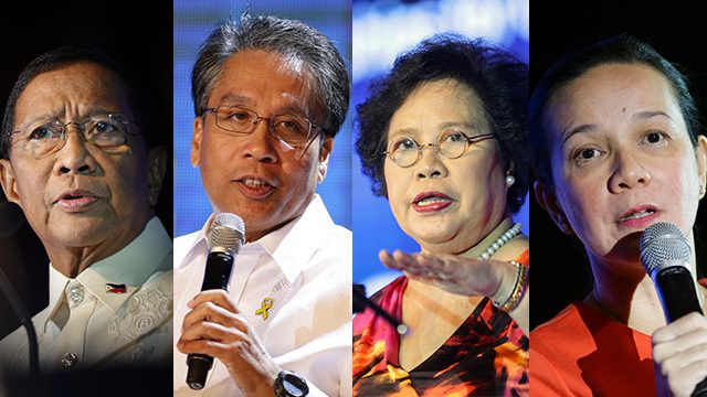 CHINA POLICY. How will the presidential candidates deal with China after the Aquino administration took Beijing to court? File photos  