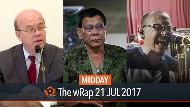 U.S. lawmakers, Duterte, Bennington | Midday wRap