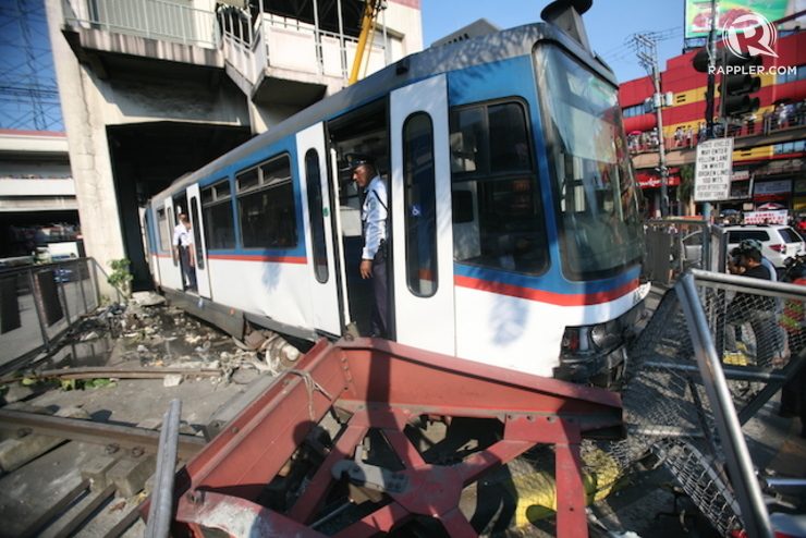 MRT-3 train derailed, injuries reported