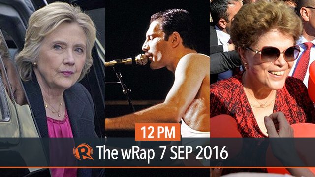 Clinton on Duterte and Obama, Dilma Rousseff, Freddie Mercury | 12PM wRap