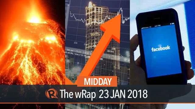 Mayon Volcano eruption, 2017 GDP growth, Facebook on democracy | Midday wRap
