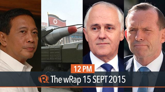 Binay’s forum, Turnbull vs Abbott, N. Korea rocket launch | 12PM wRap