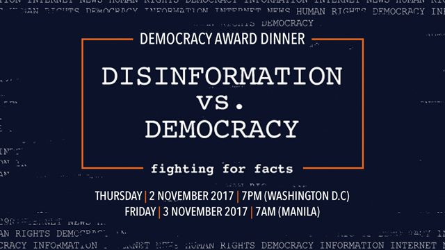 WATCH: Rappler receives Democracy Award from National Democratic Institute