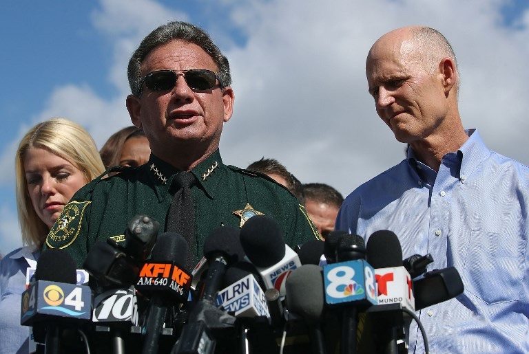 Florida sheriff suspended over Parkland shooting response