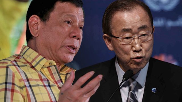 Duterte declines meeting with UN chief