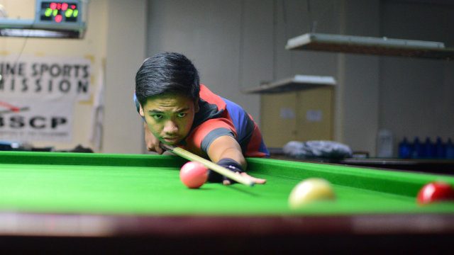 Jeffrey Roda will represent the Philippines in singles and doubles snooker. Photo by Bob Guerrero 