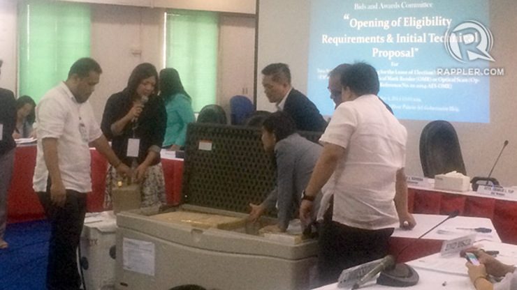 Comelec opens bids for addt’l 2016 voting machines