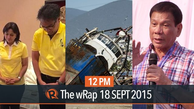 Roxas on Robredo, Duterte on Grace-Chiz, Chile quake | 12PM wRap