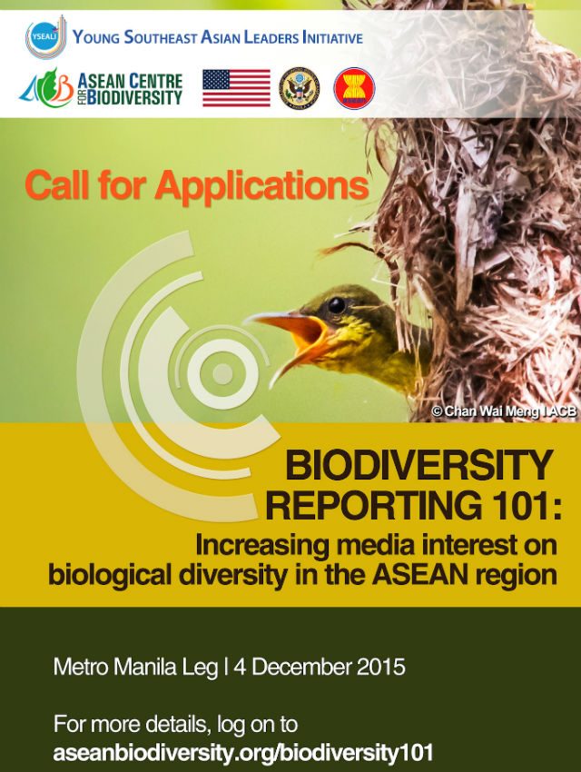 Call for applications: Biodiversity reporting 101