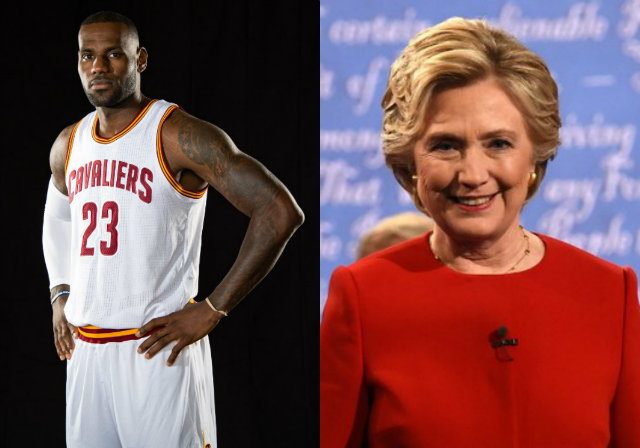 NBA star ‘King’ James endorses Clinton for president
