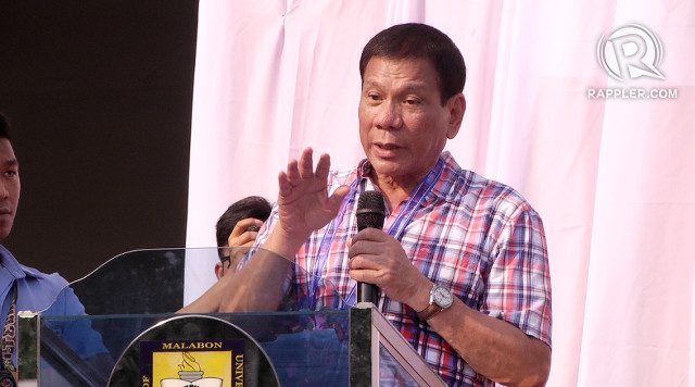 FRONTRUNNER. Foreign media hones in on Rodrigo Duterte in their coverage of the Philippine elections. Photo by Rappler  