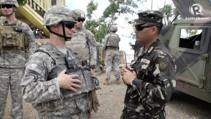 SHARED CULTURE: US troops don't find it hard to mingle with Filipino troops because of shared interests