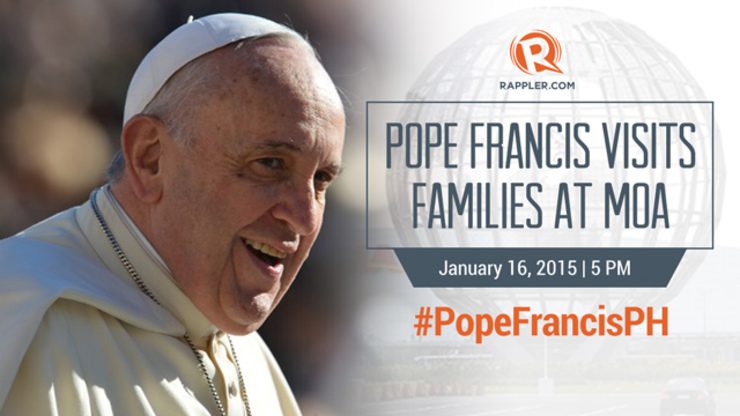 #PopeFrancisPH: Pope Francis visits families at MOA
