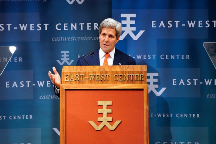 Kerry presses Asia on democracy, human rights