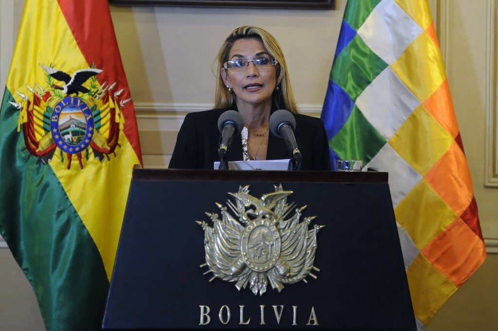U.S. recognizes Jeanine Anez as Bolivia’s interim president