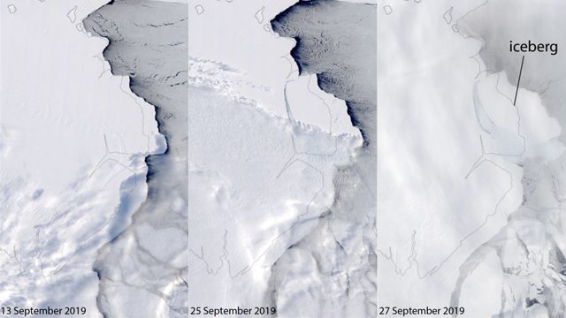 Massive iceberg breaks off Antarctica – but it’s normal