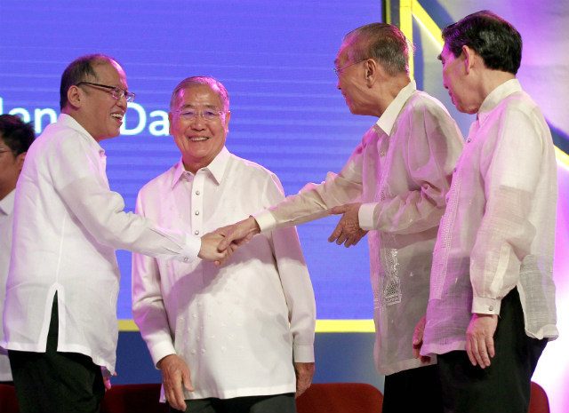 INDEPENDENCE RITES. Then president Benigno Aquino III during the Philippine Independence Day celebration of the Federation of Filipino-Chinese Chambers of Commerce and Industry Inc in June 2015. File photo by Gil Nartea/Malacañang Photo Bureau  