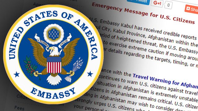 US embassy warns of ‘imminent attack’ in Kabul