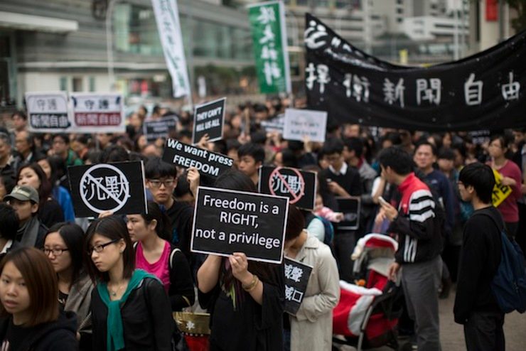Hong Kong press freedom faced ‘darkest days’ in past year – group