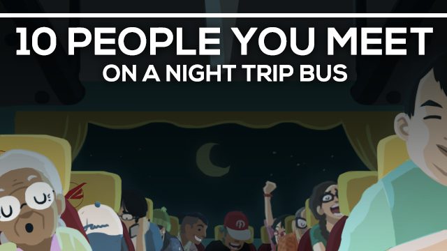 10 people you meet on a night trip bus