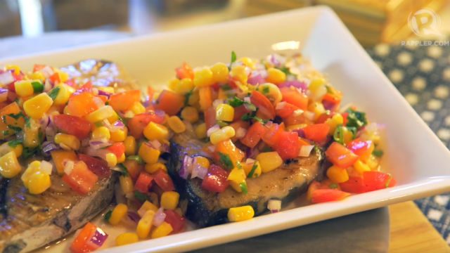RAPPLER RECIPES: Pan-Fried Tanigue with Tomato and Corn Salsa