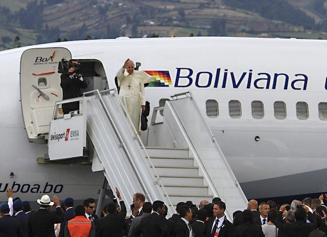 Pope takes message to defend poor, environment to Bolivia