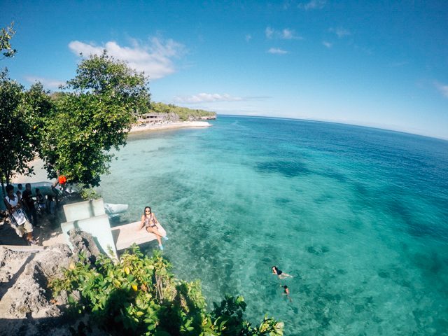 DIVE. For those brave enough, Salagdoong Beach has a dive board for visitors who want to plunge into the azure waters. Photo by Sheng Hermano (Instagram: @shenghermano) 