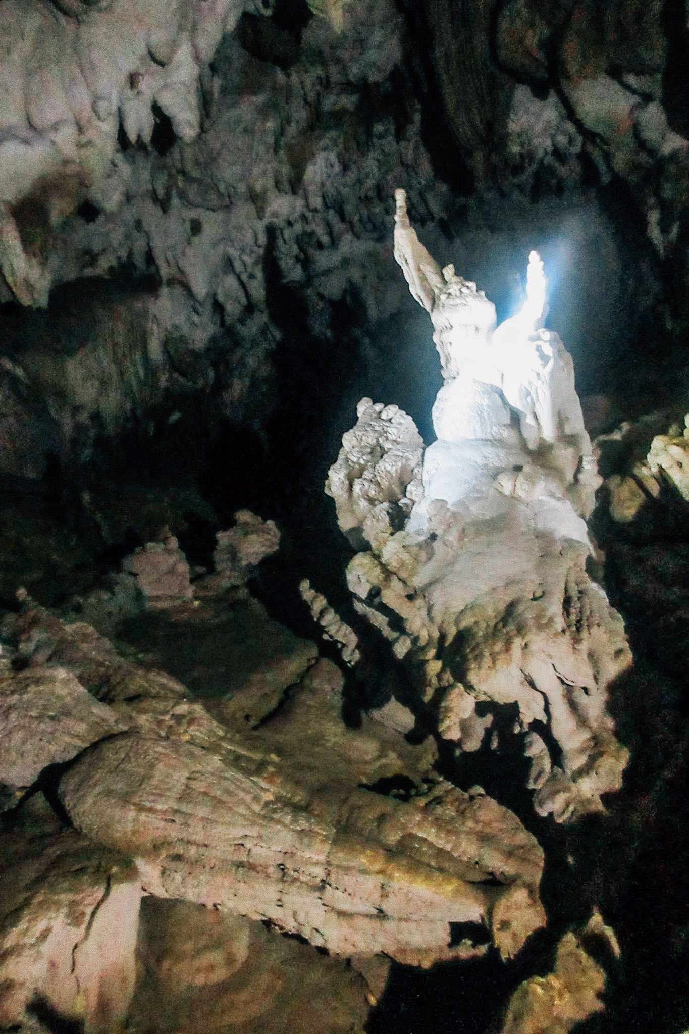 IMAGINATION. What is it? It looks like an angel, use your imagination when exploring the caves in Sohoton National Park. Photo by Josh Berida 