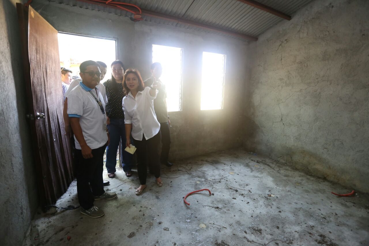 INSPECTION. Vice President Leni Robredo visits a housing site in Bulacan. Photo from the Office of the Vice President  