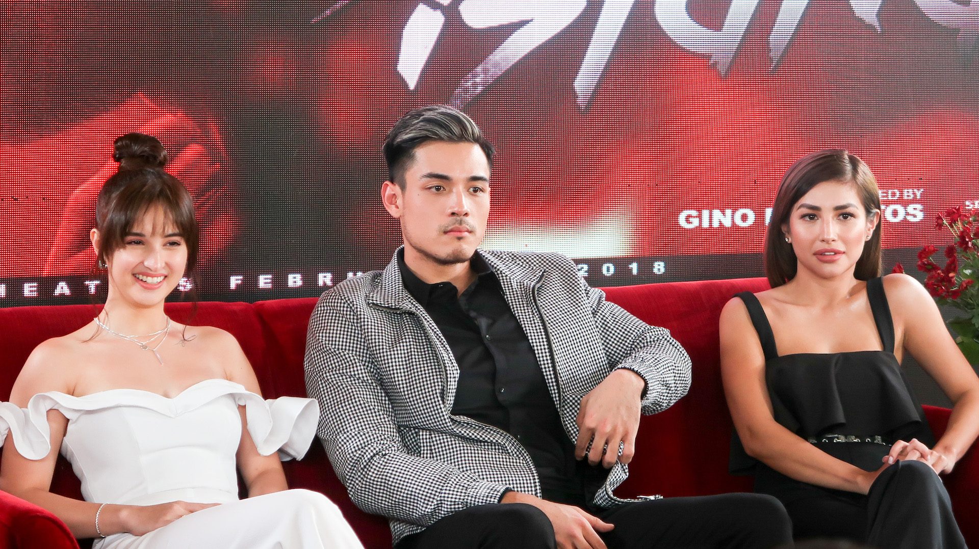SIN ISLAND. Coleen Garcia, Xian Lim, and Nathalie Hart star in the movie about infidelity, love, and fighting for relationships. Photo by Precious del Valle/Rappler 