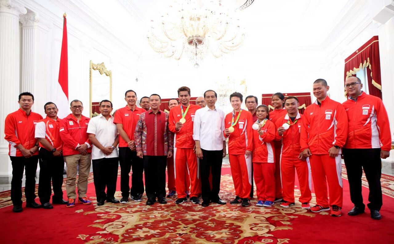 FOTO: Para peraih medali Olimpiade temui Presiden Jokowi