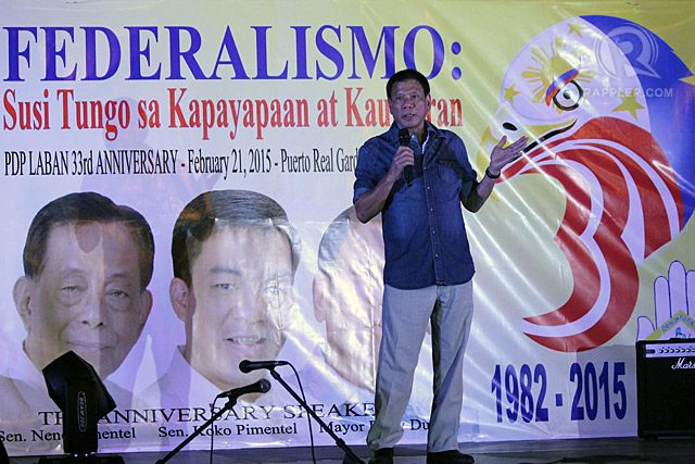 Duterte ‘re-enters’ PDP-Laban amid 2016 prospects
