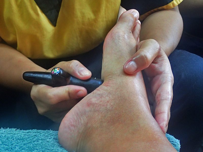 HAPPY FEET. After all the island activities, relax your tired feet with a foot reflexology massage. 