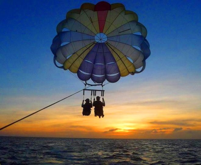 ADRENALINE RUSH WITH VIEWS. Parasailing is a perfect outdoor activity for Boracay first-timers. Photo by Zyllah Gatchalian 