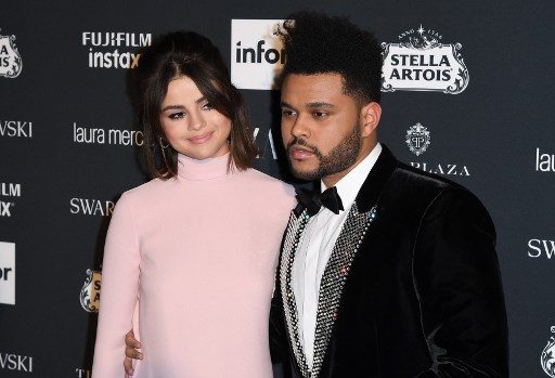 SHORT LIVE. The Weeknd and Selena Gomez attend Harper's BAZAAR Celebration of 'ICONS By Carine Roitfeld' at The Plaza Hotel presented by Infor, Laura Mercier, Stella Artois, FUJIFILM and SWAROVSKI on September 8, 2017 in New York City.  Photo by Angela Weiss/ AFP  