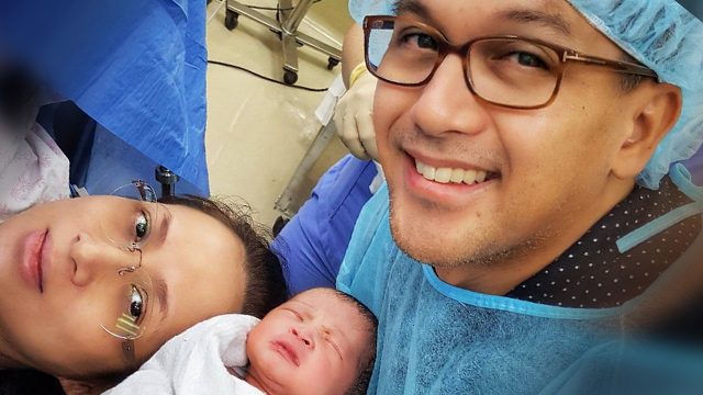 IN PHOTOS: Franco Laurel’s wife Ayen gives birth to baby girl