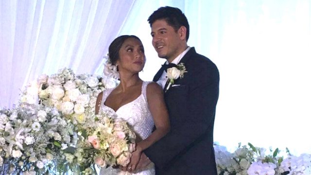 IN PHOTOS: Rochelle Pangilinan, Arthur Solinap get married in Tagaytay