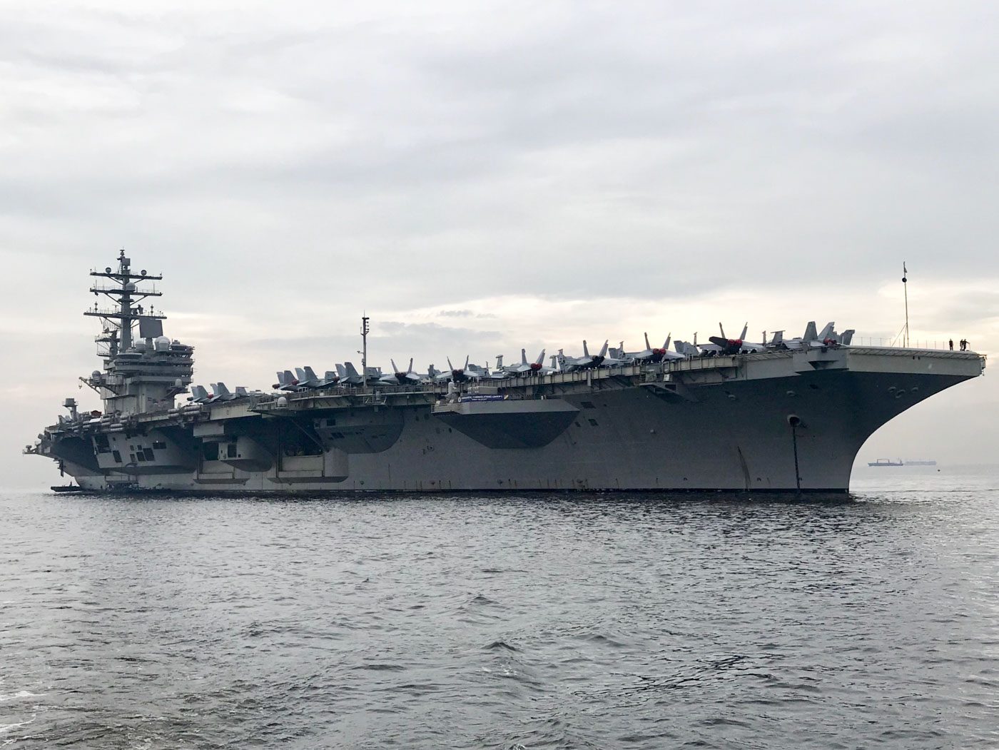 USS Ronald Reagan in the Philippines after South China Sea patrol
