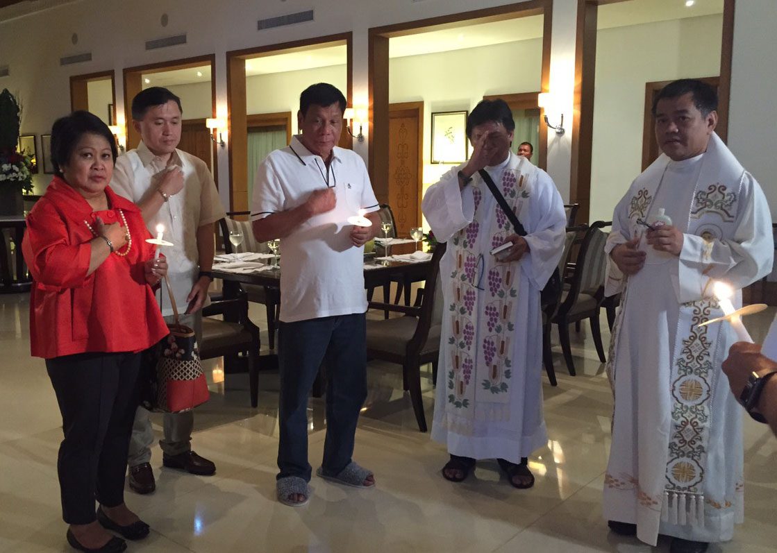 IN PHOTOS: Blessing of Duterte’s official home in Manila