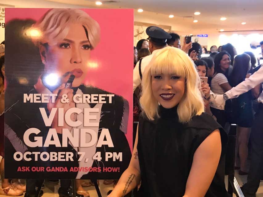 Vice attends the meet and greet of his cosmetics line at TriNoma. 