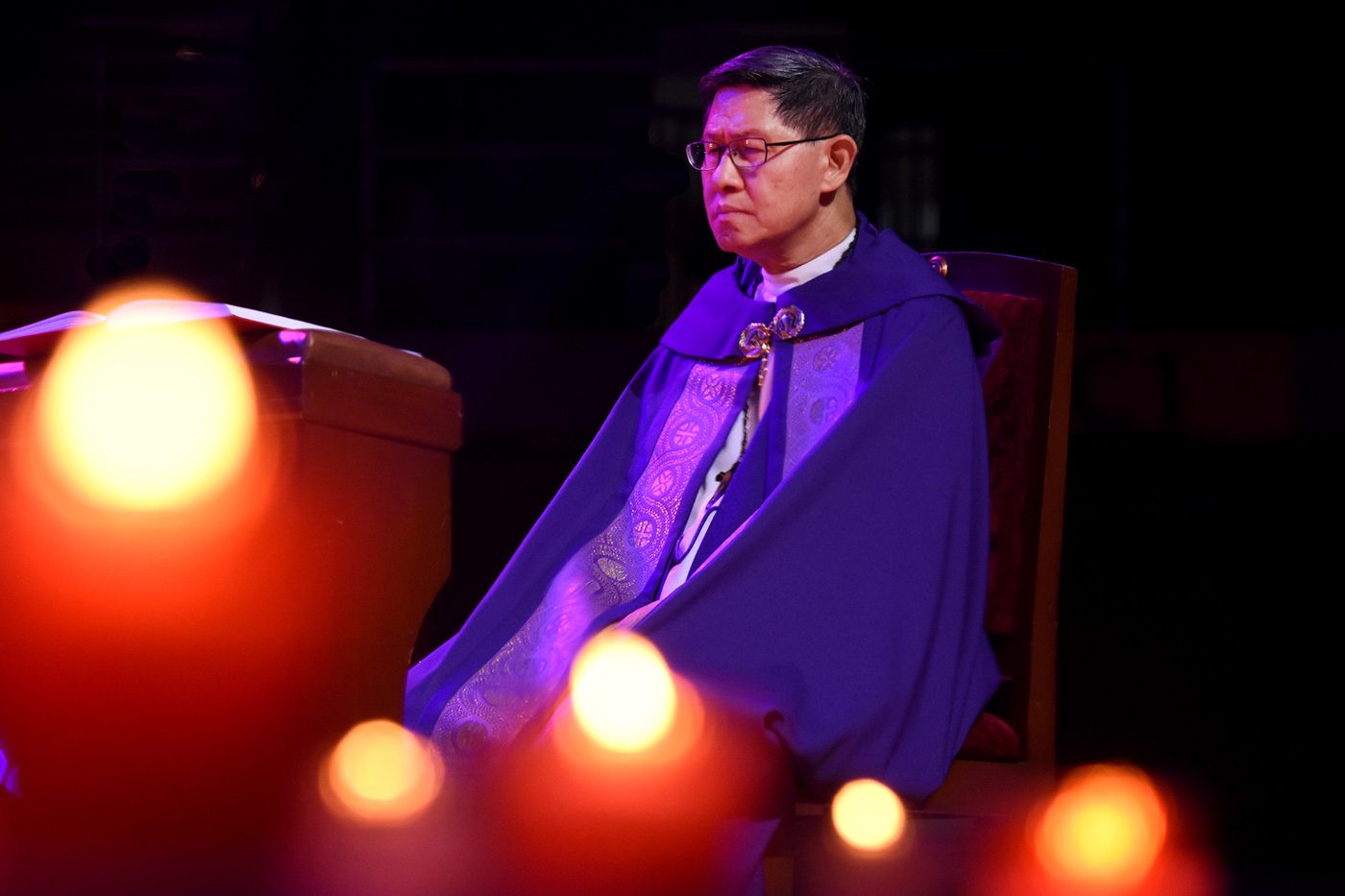 Cardinal Tagle cries, asks God why innocent people die
