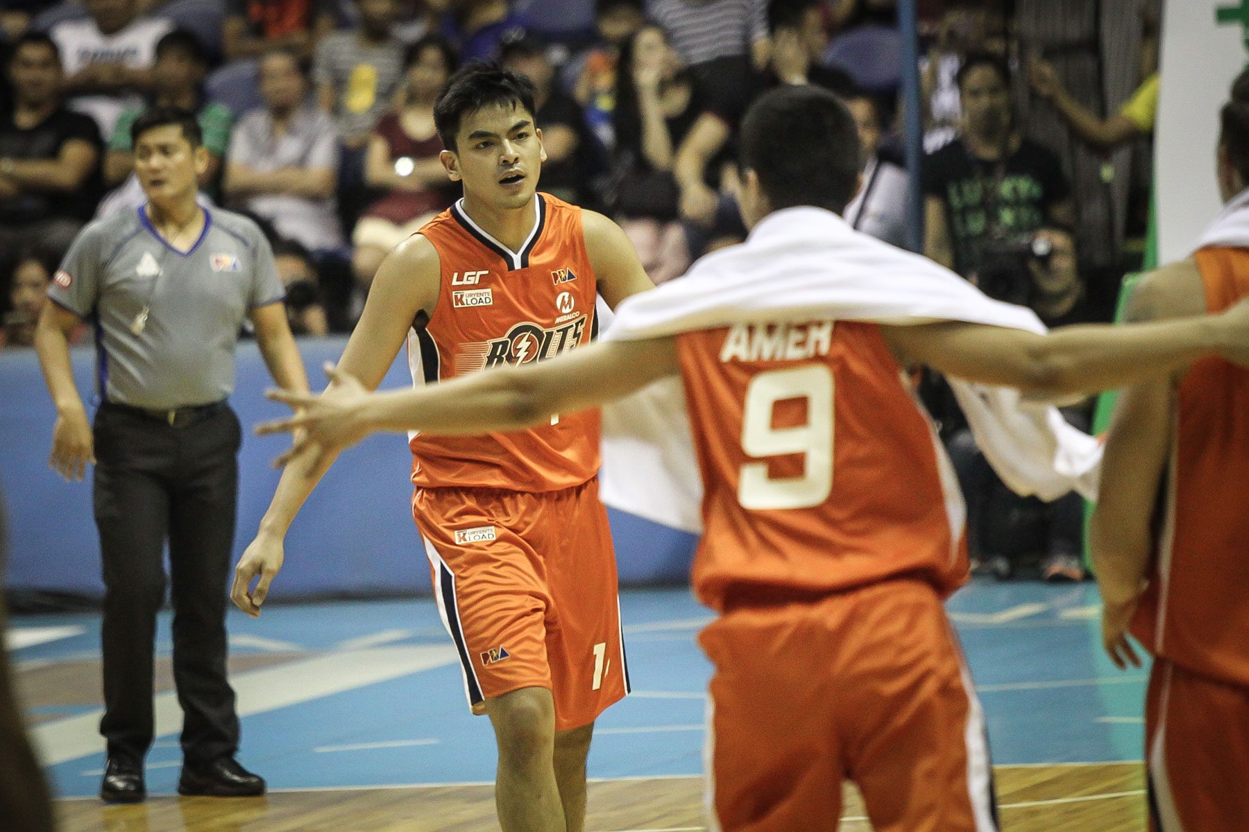 BOLT OF ENERGY. Meralco rookie Jonathan Grey has stepped up. File photo by Josh Albelda/Rappler 