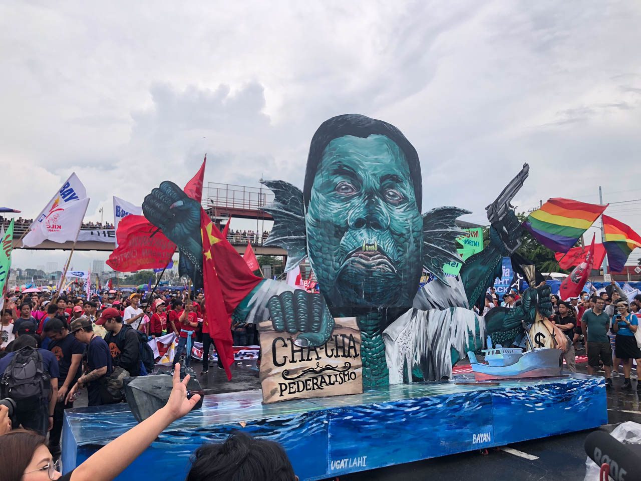 IN PHOTOS: Art means uprising at the SONA 2019 protests
