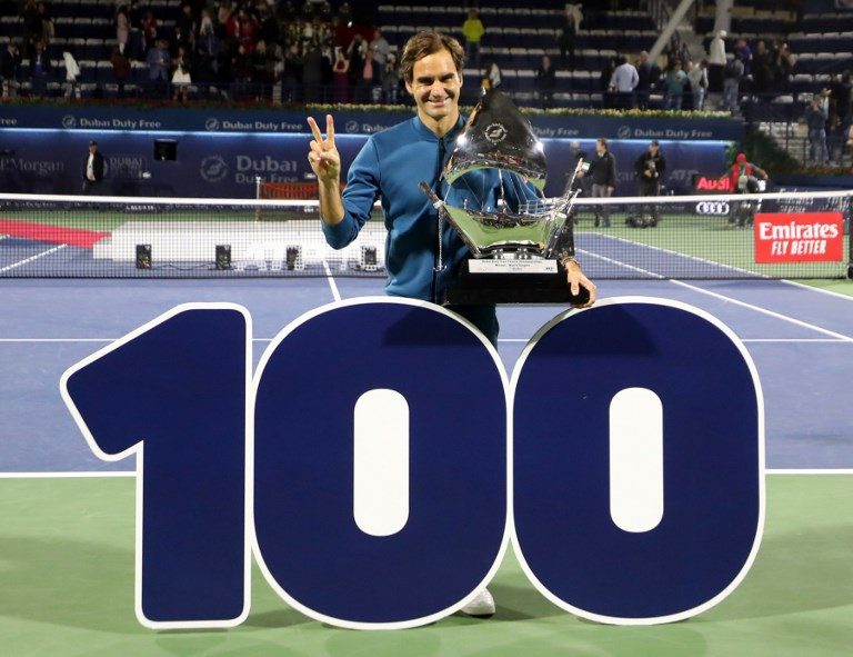 Hail centurion: ‘Special, magical’ Federer reaches 100-title landmark