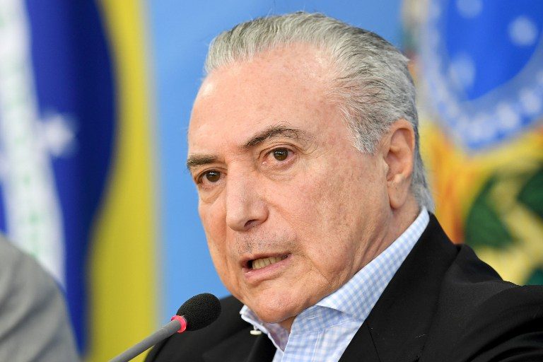 Brazil’s president vows to veto corruption amnesty