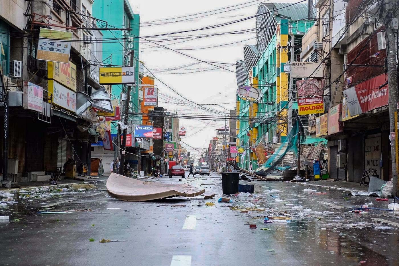 DEVASTATION. Establishments in Tuguegarao City, Cagayan, after Typhoon Ompong  made landfall. Photo by Lester Joseph Mora Ballad   