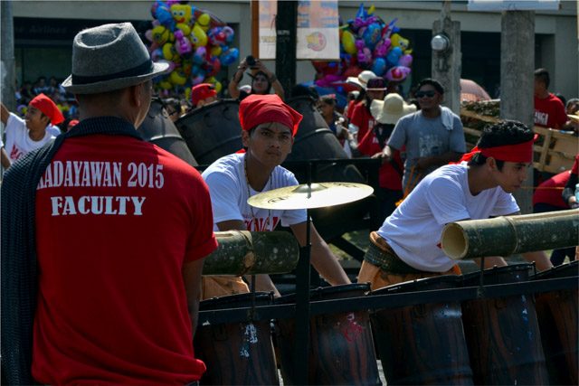 Throughout the weekend, music and sounds of Kadayawan were being played. 