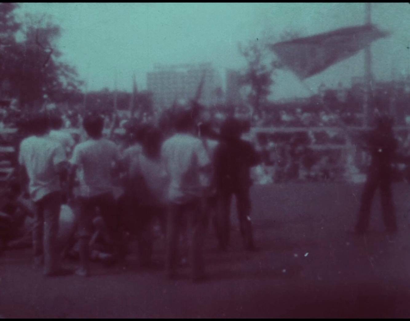 HEAR THE PEOPLE. Archival 16mm footage of student protests have recently been unearthed by the filmmakers.