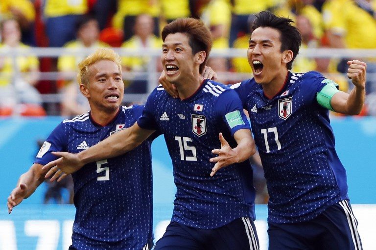 Jepang membuat sejarah dengan kemenangan Piala Dunia atas 10 pemain Kolombia